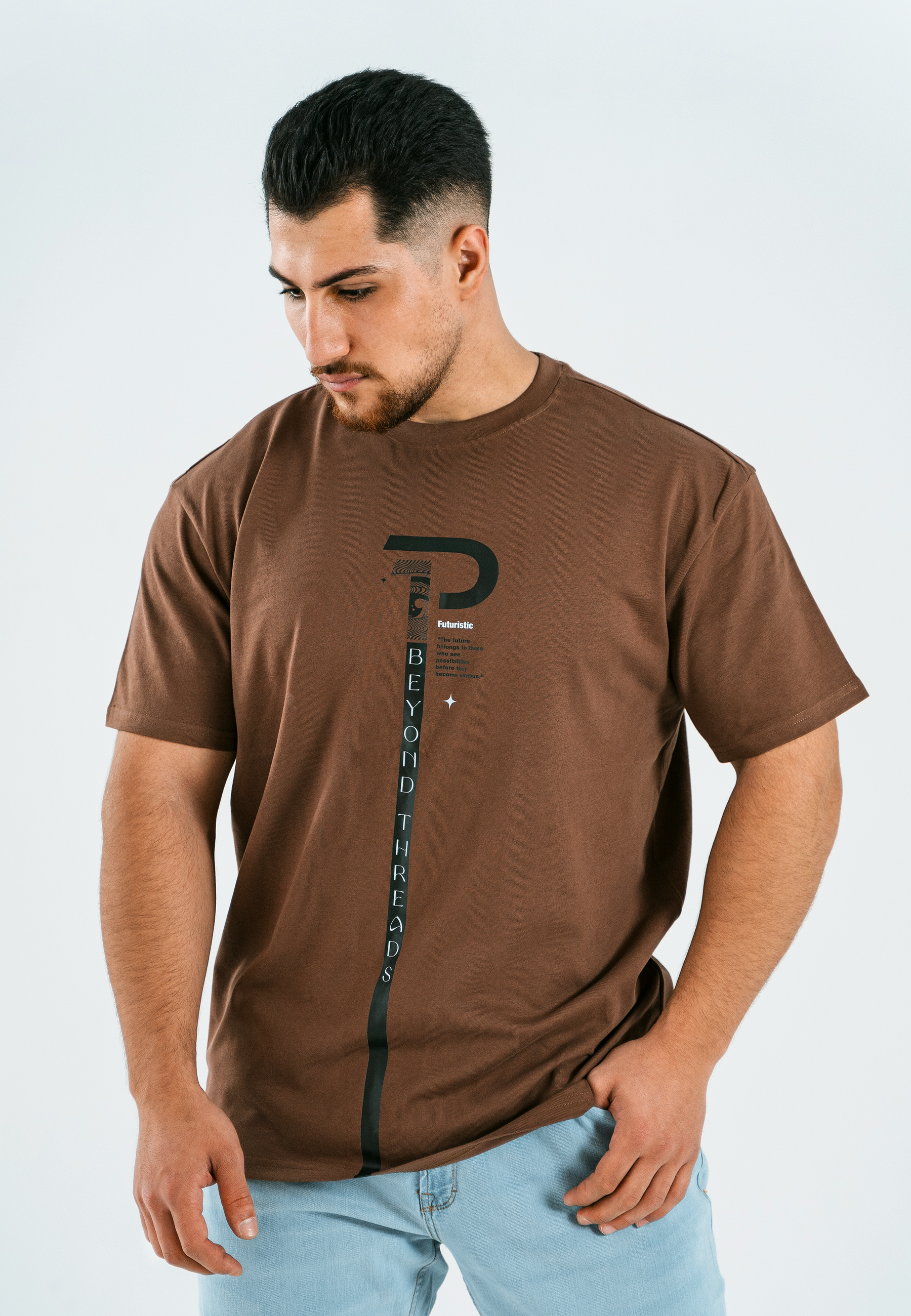 Buy Now Oversized Men T-Shirt Online In UAE | Futuristic | Primina